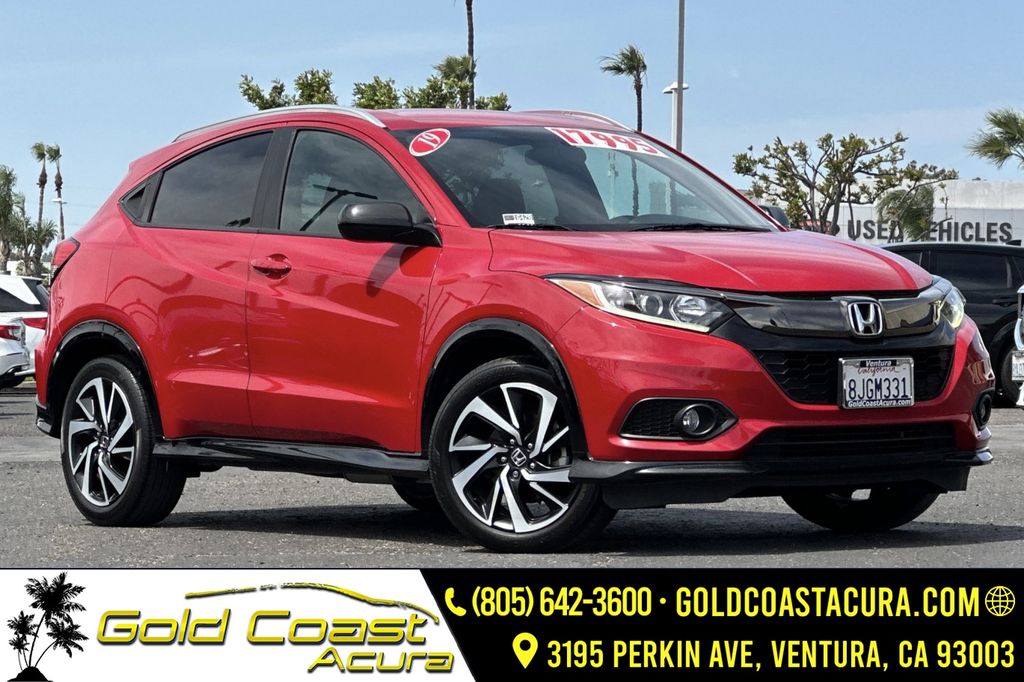 Red 2019 Honda HR-V Sport FWD SUV / Crossover Front-Wheel Drive Continuously Variable Transmission