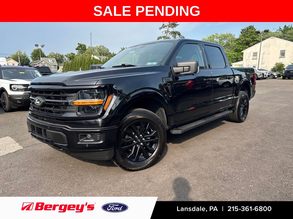Black Metallic 2024 Ford F-150 Pickup Truck Four-Wheel Drive 10-Speed Automatic