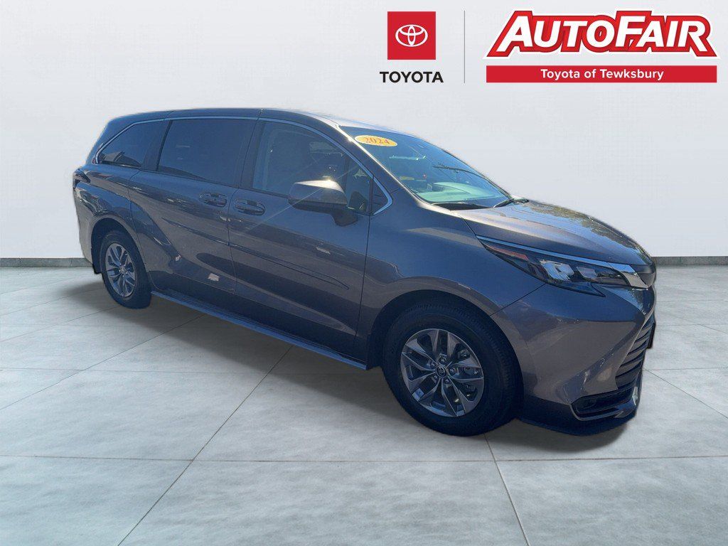 Predawn Gray Mica 2024 Toyota Sienna Minivan All-Wheel Drive Continuously Variable Transmission