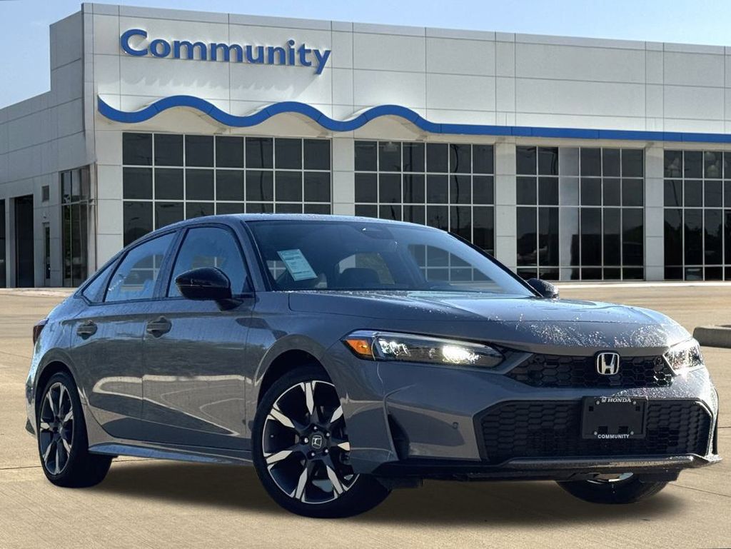 2026 Honda Civic Hybrid Sport Touring Gray at Community Honda
