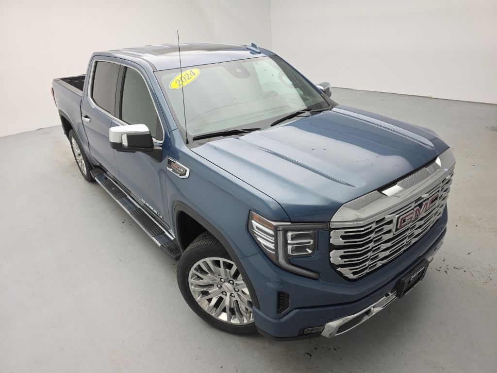 Blue 2024 GMC Sierra 1500 Pickup Truck Four-Wheel Drive Automatic