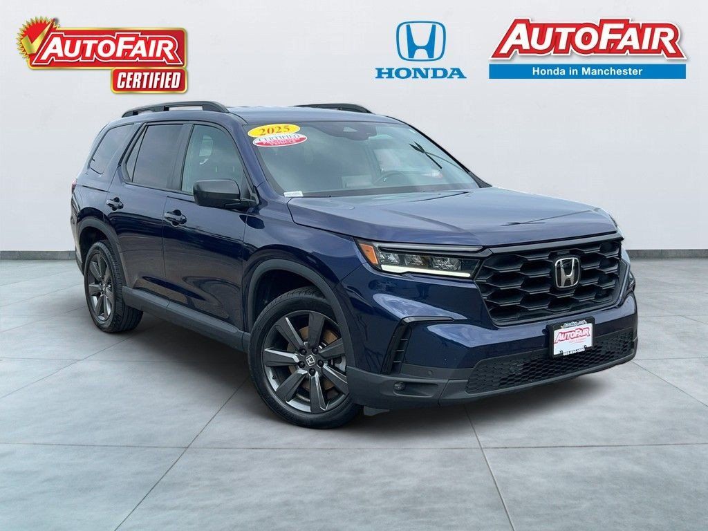 Black (Obsidian Blue Pearl) 2025 Honda Pilot SUV / Crossover All-Wheel Drive Automatic
