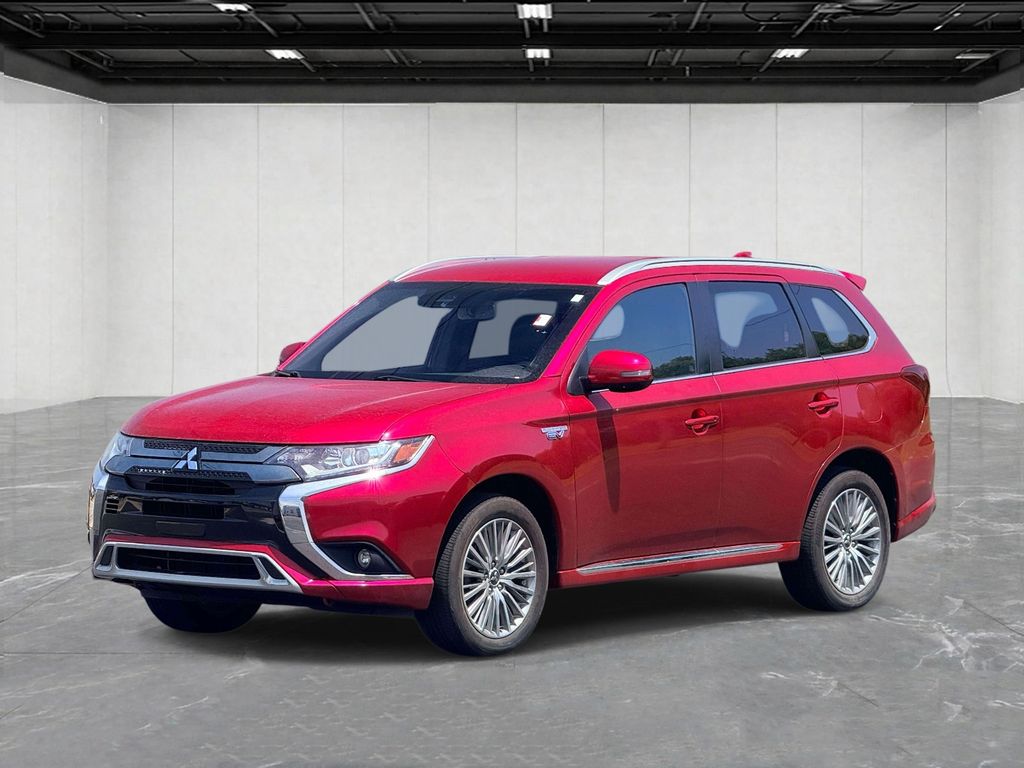Red 2020 Mitsubishi Outlander Hybrid Plug-in SUV / Crossover All-Wheel Drive 1-Speed Automatic