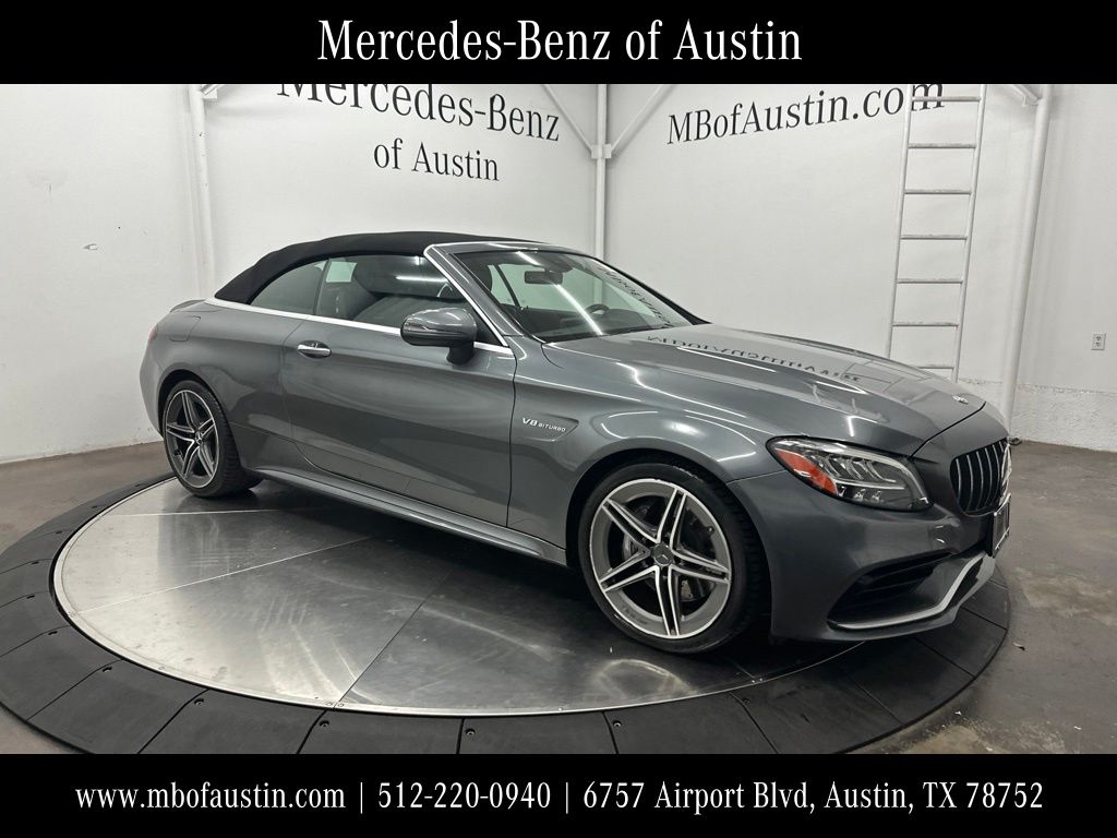 Gray 2020 Mercedes-Benz C-Class Convertible Rear-Wheel Drive 9-Speed Automatic