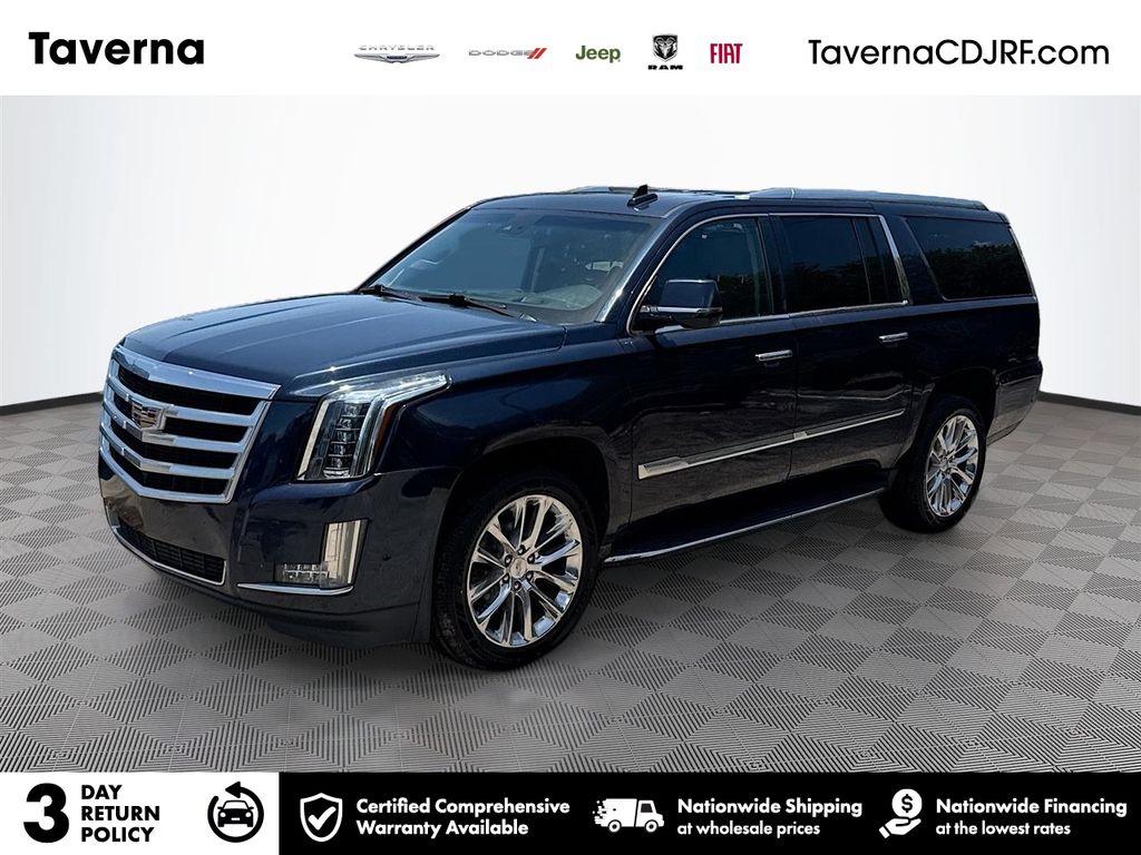 Dark Adriatic Blue 2019 Cadillac Escalade ESV SUV / Crossover Rear-Wheel Drive