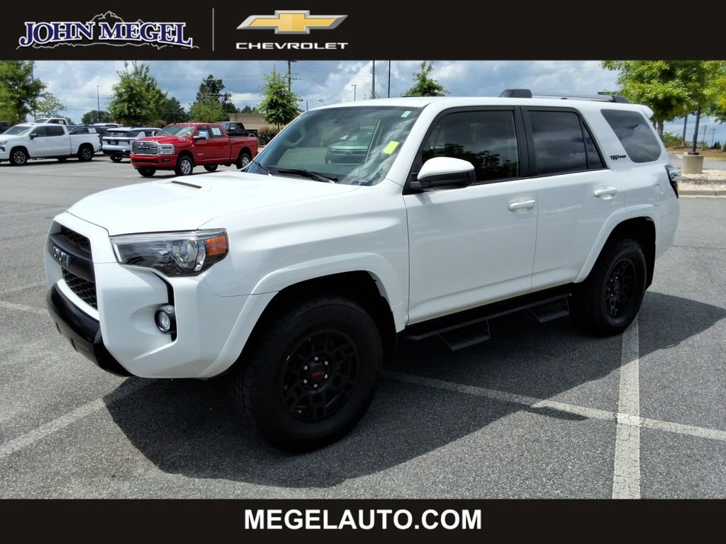 Super White 2018 Toyota 4Runner SUV / Crossover Four-Wheel Drive 5-Speed Automatic Overdrive