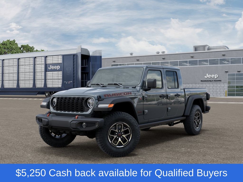 Anvil Clearcoat 2026 Jeep Gladiator Rubicon Crew Cab 4WD Pickup Truck Four-Wheel Drive 8-Speed Automatic