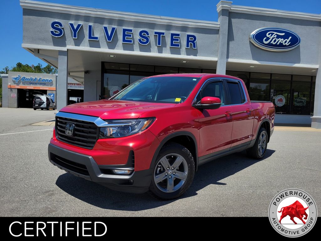 Radiant Red Metallic II 2023 Honda Ridgeline RTL AWD Pickup Truck All-Wheel Drive 9-Speed Automatic