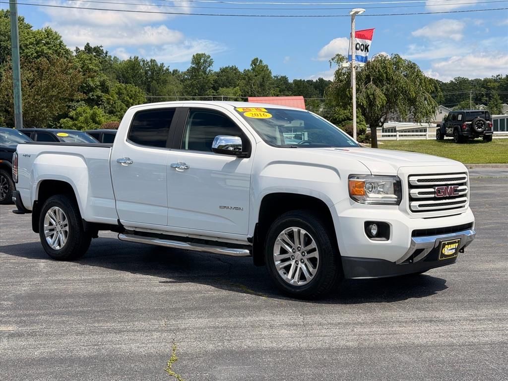Summit White 2016 GMC Canyon Pickup Truck Four-Wheel Drive 6-Speed Automatic