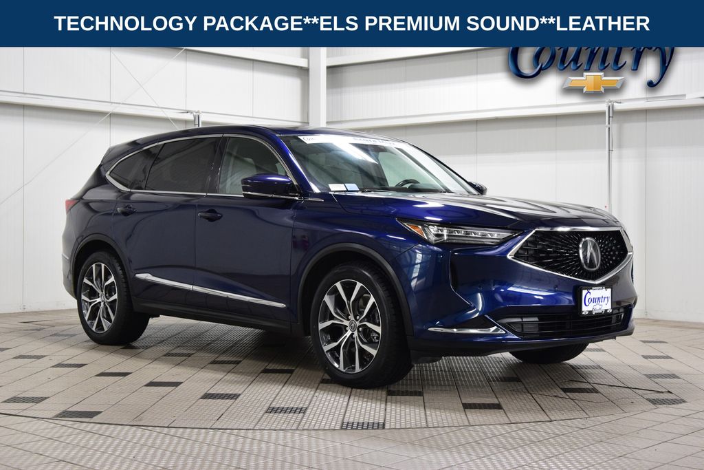 Blue 2022 Acura MDX SUV / Crossover All-Wheel Drive Automatic