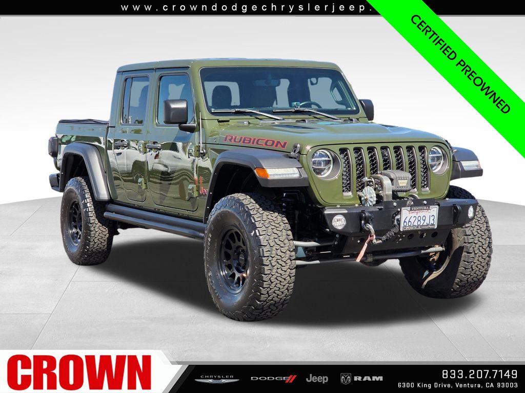Sarge Green Clearcoat 2021 Jeep Gladiator Pickup Truck Four-Wheel Drive 8-Speed Automatic