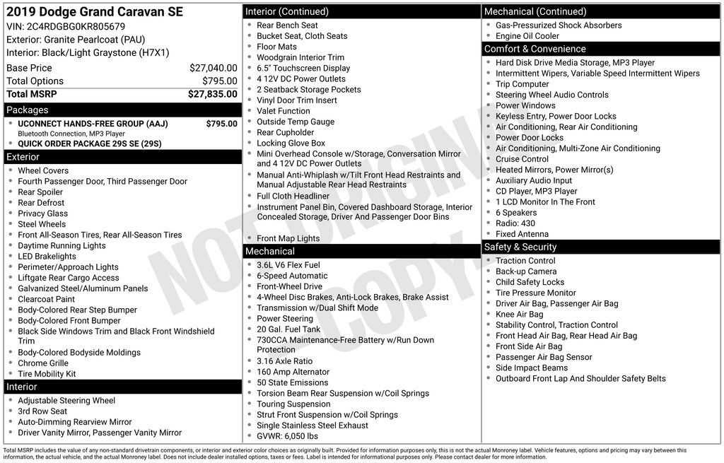 Used 2019 Gray Dodge SE image 17