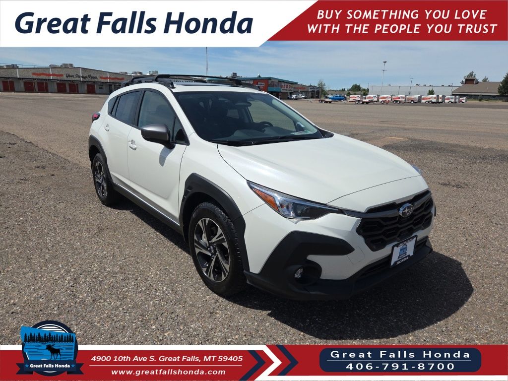 Crystal White Pearl 2024 Subaru Crosstrek SUV / Crossover All-Wheel Drive Continuously Variable Transmission