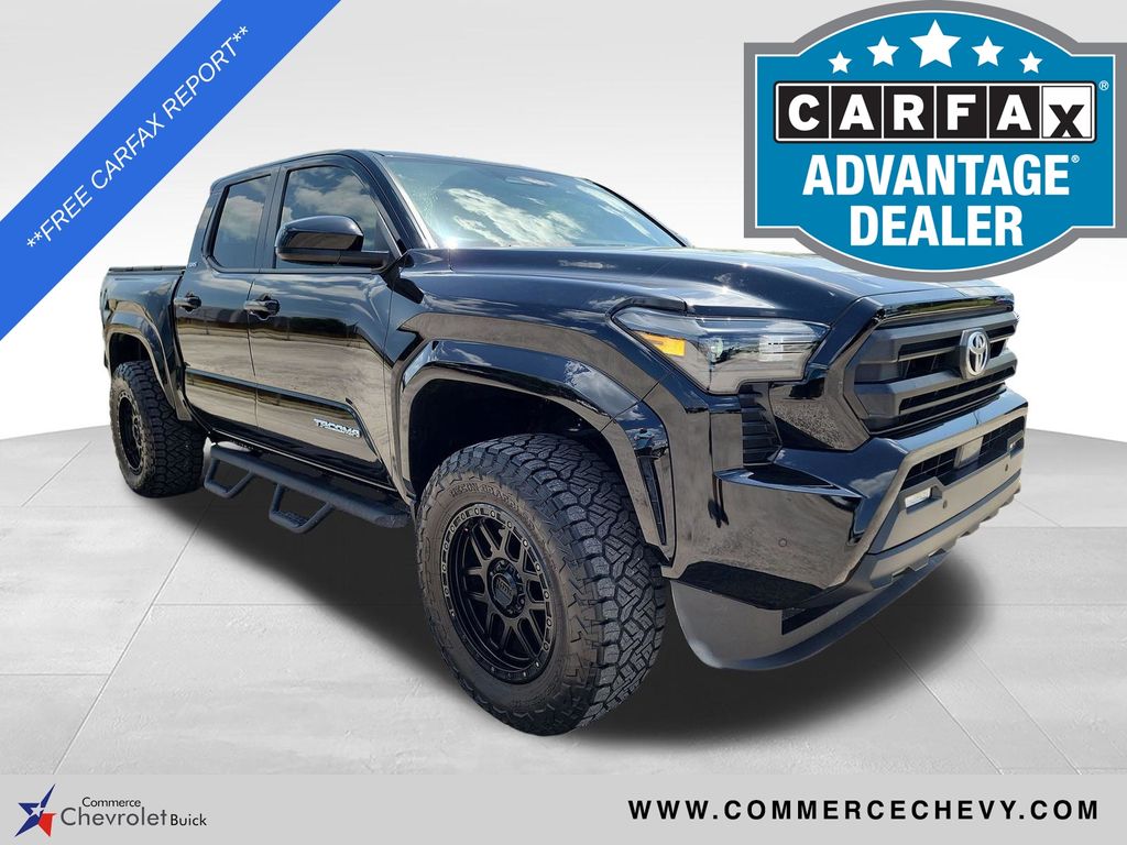 Black 2024 Toyota Tacoma Pickup Truck Four-Wheel Drive 8-Speed Automatic