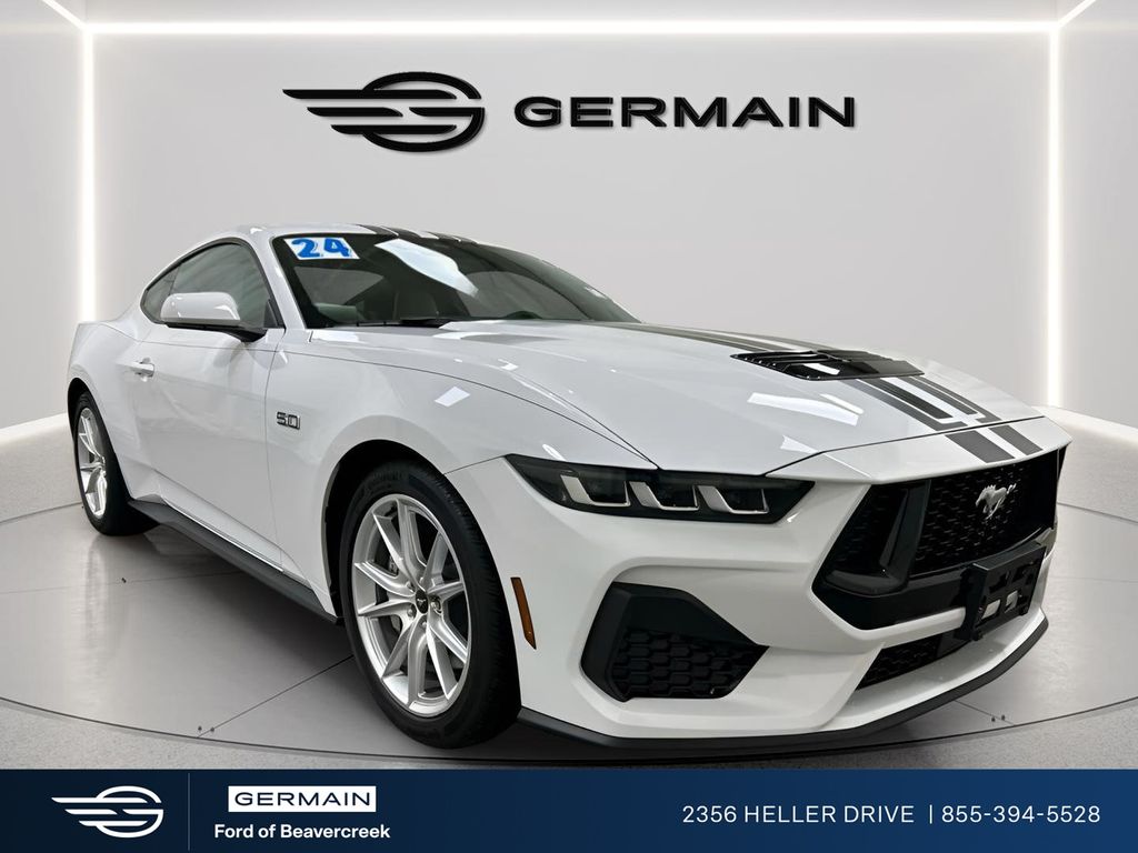 Oxford White 2024 Ford Mustang GT Premium Fastback RWD Coupe Rear-Wheel Drive Automatic