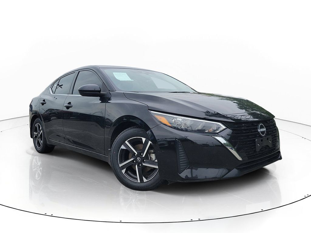 Super Black 2025 Nissan Sentra Sedan Front-Wheel Drive Continuously Variable Transmission
