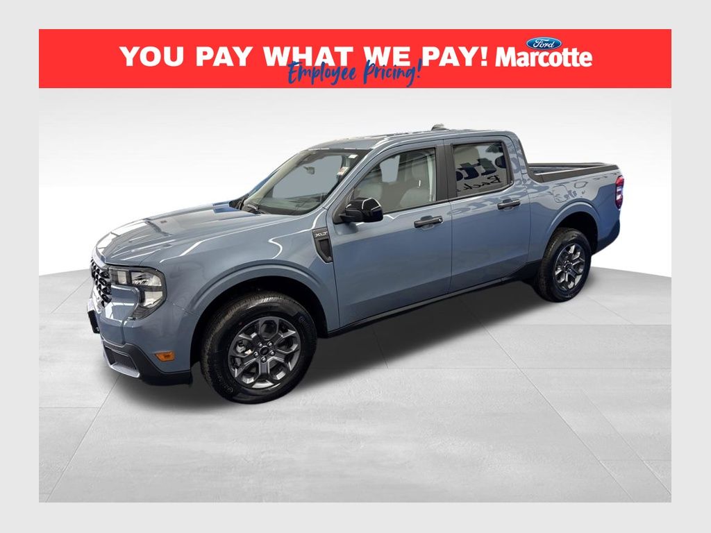 Blue (Azure Gray Metallic Tri-Coat) 2026 Ford Maverick XLT SuperCrew AWD Pickup Truck All-Wheel Drive 8-Speed Automatic