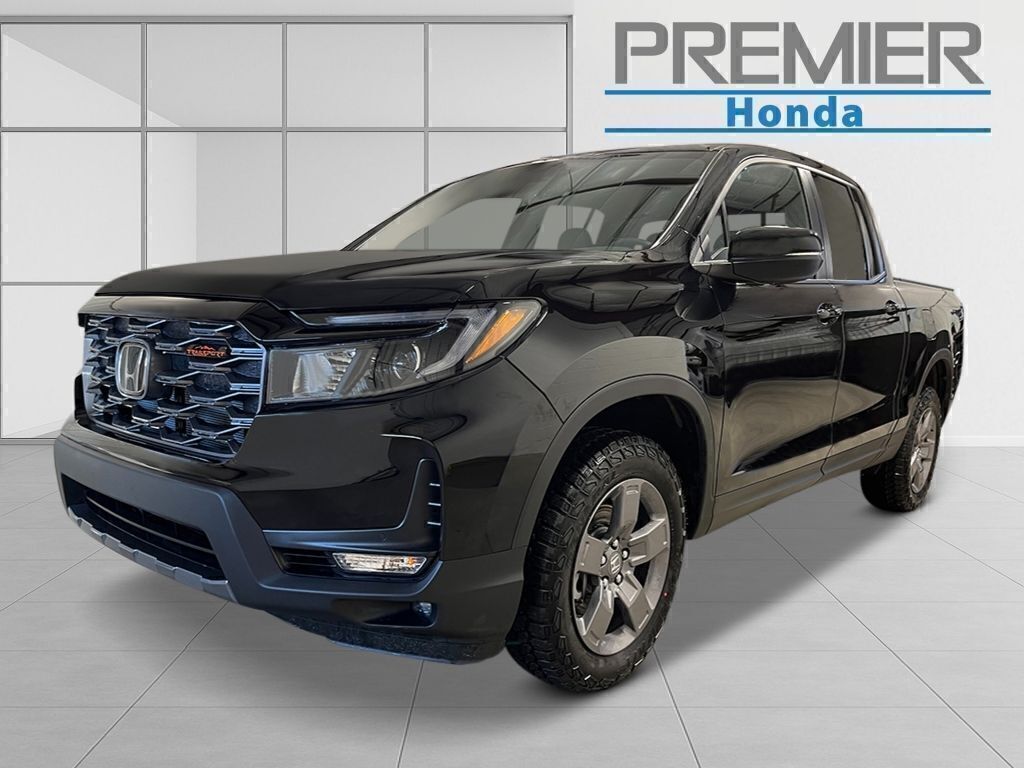 Black 2026 Honda Ridgeline Pickup Truck All-Wheel Drive 9-Speed Automatic