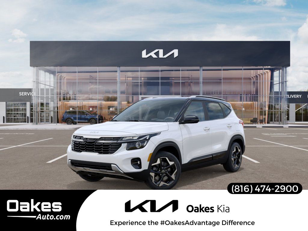 Clear White/Black Roof 2026 Kia Seltos SUV / Crossover All-Wheel Drive Continuously Variable Transmission