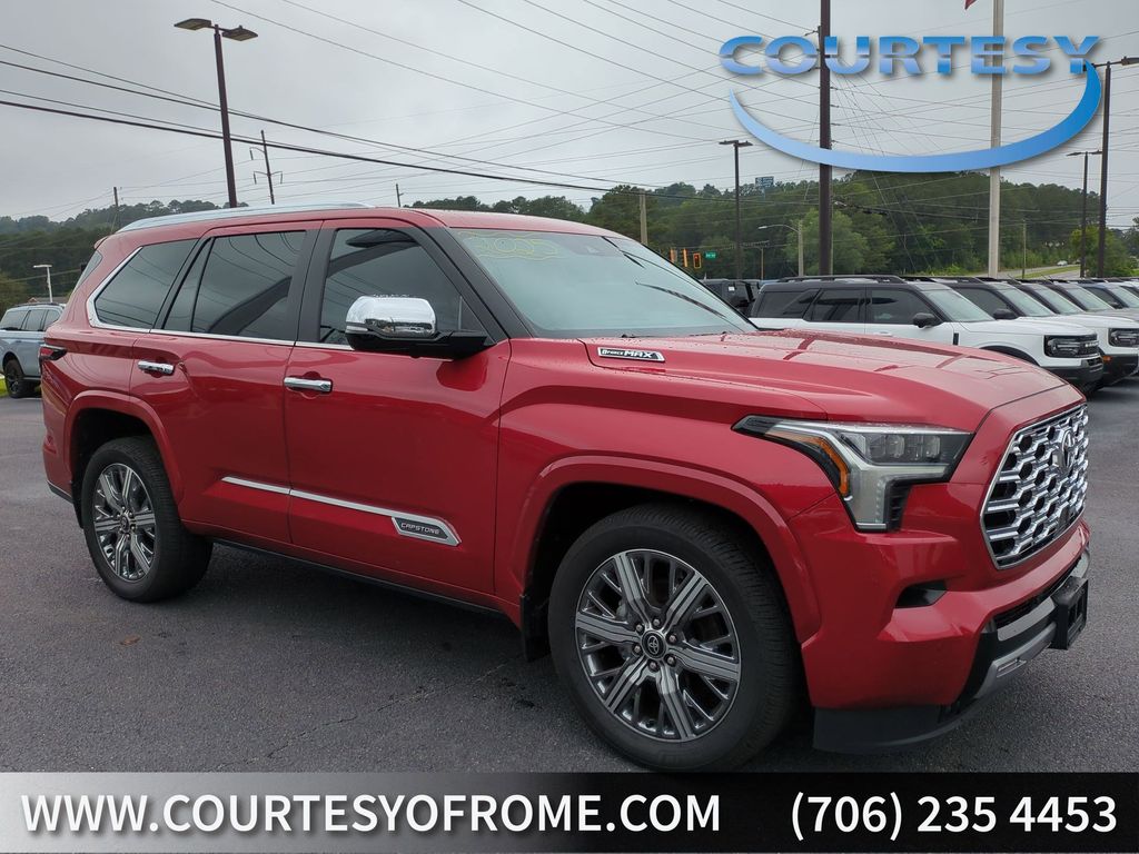 Supersonic Red 2025 Toyota Sequoia Capstone 4WD SUV / Crossover Four-Wheel Drive Automatic