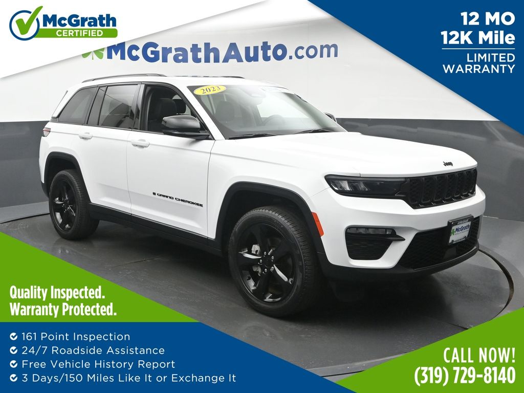 Bright White Clearcoat 2023 Jeep Grand Cherokee SUV / Crossover Four-Wheel Drive 8-Speed Automatic