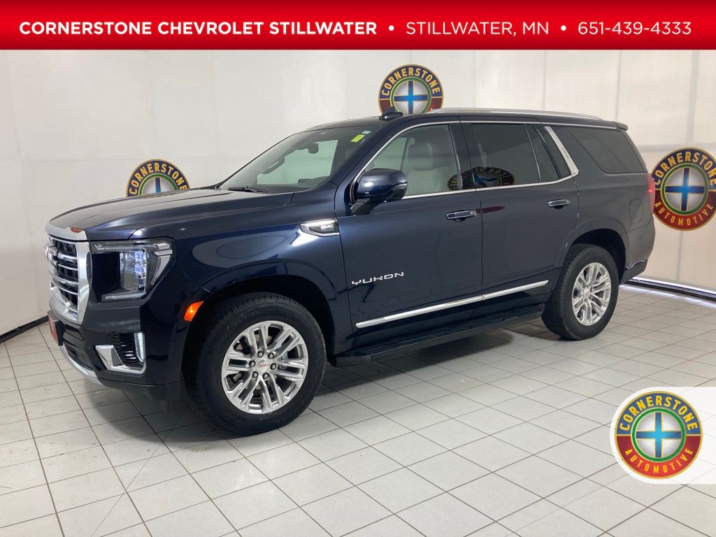Midnight Blue Metallic 2024 GMC Yukon SUV / Crossover Four-Wheel Drive