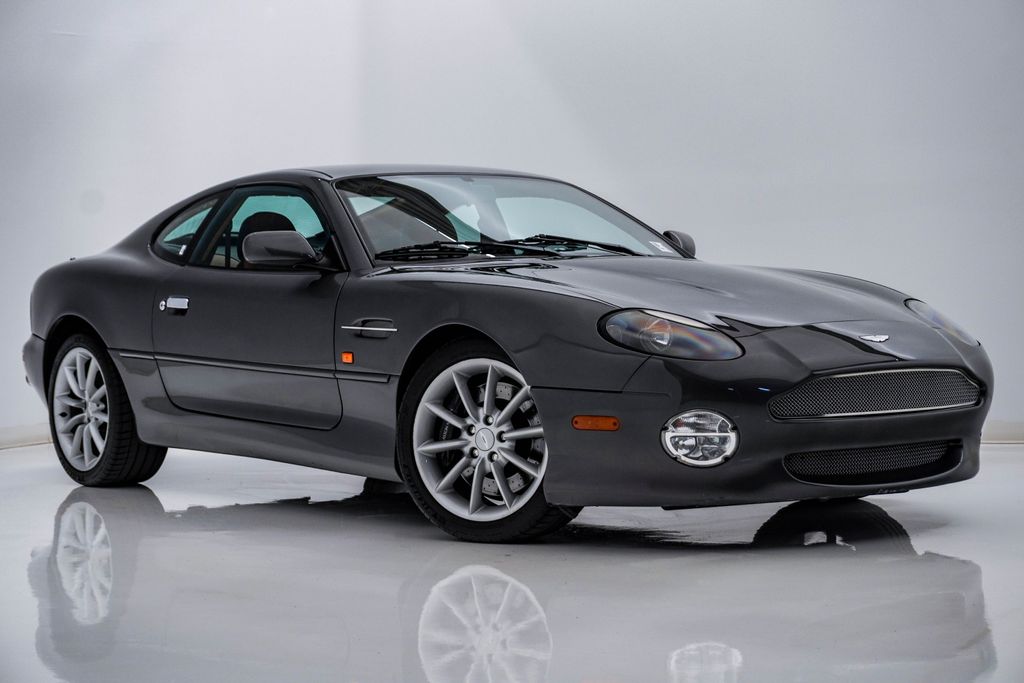 Gray (Regent Grey) 2002 Aston Martin DB7 Vantage Coupe RWD Coupe Rear-Wheel Drive 5-Speed Automatic