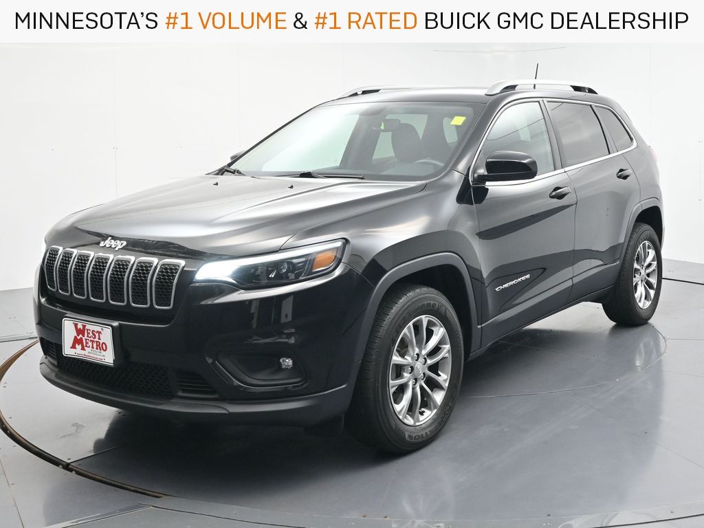 Diamond Black Crystal Pearlcoat 2019 Jeep Cherokee SUV / Crossover Four-Wheel Drive 9-Speed Automatic
