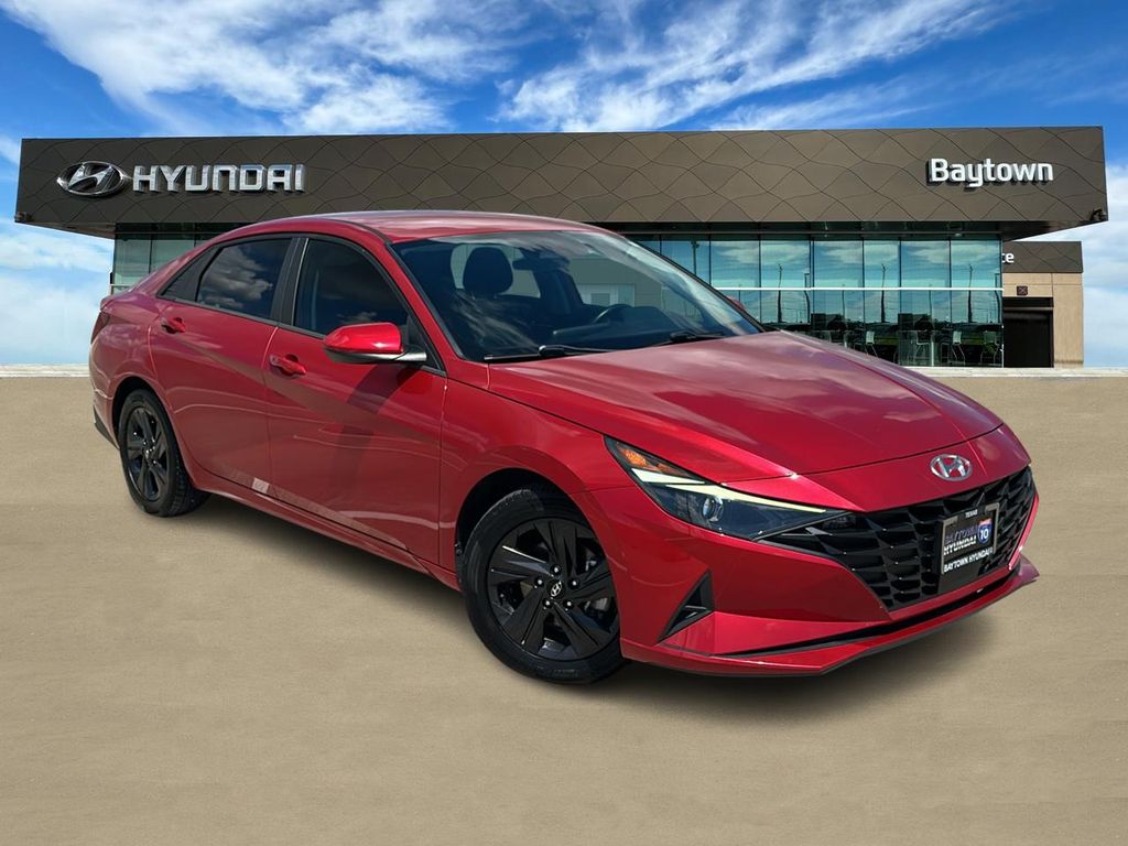 2021 Hyundai Elantra SEL Red at Central Houston Nissan