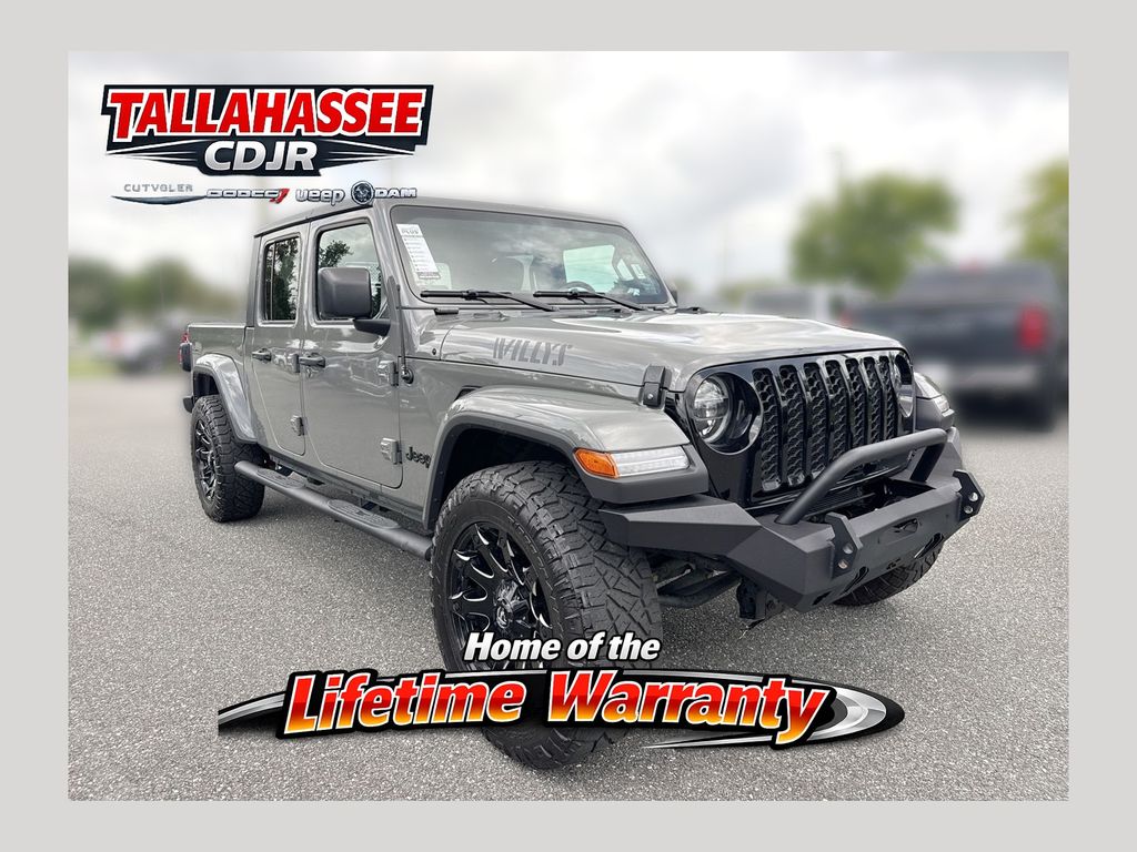 Gray Clearcoat 2021 Jeep Gladiator Pickup Truck Four-Wheel Drive 8-Speed Automatic