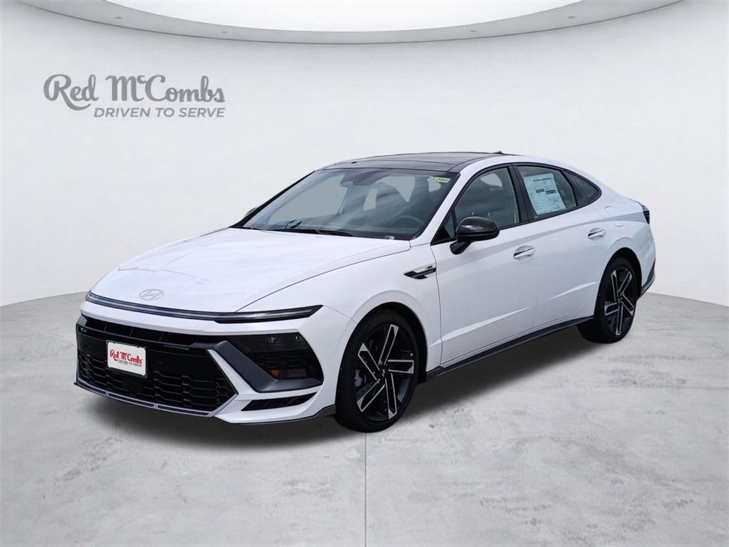 White 2026 Hyundai Sonata Sedan Front-Wheel Drive 8-Speed Automatic