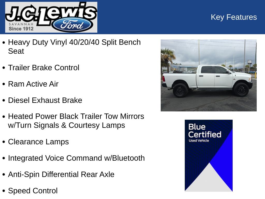 2017 Ram 2500 Tradesman Crew Cab 4x4 6'4" Box