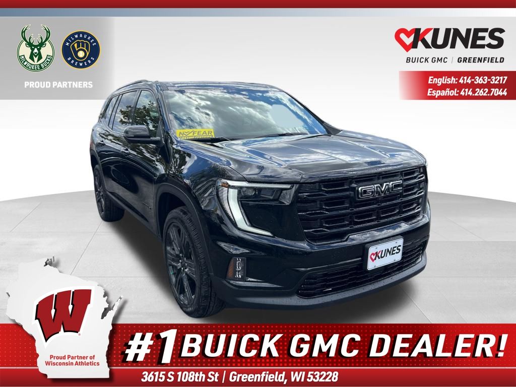 Black (Ebony Twilight Metallic) 2026 GMC Acadia Elevation AWD SUV / Crossover Four-Wheel Drive 8-Speed Automatic
