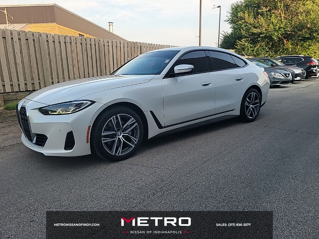 Mineral White Metallic 2023 BMW 4 Series Sedan All-Wheel Drive 8-Speed Automatic