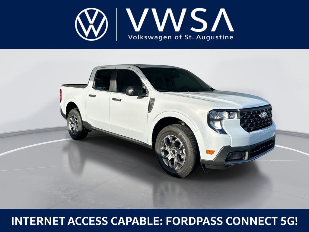 Space White Metallic 2025 Ford Maverick XLT SuperCrew AWD Pickup Truck All-Wheel Drive 8-Speed Automatic