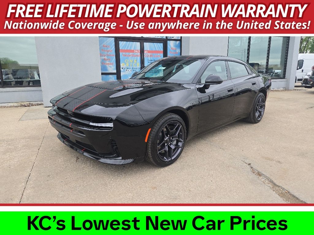 Diamond Black Crystal Pearlcoat 2026 Dodge Charger R/T Sedan AWD Sedan All-Wheel Drive 8-Speed Automatic