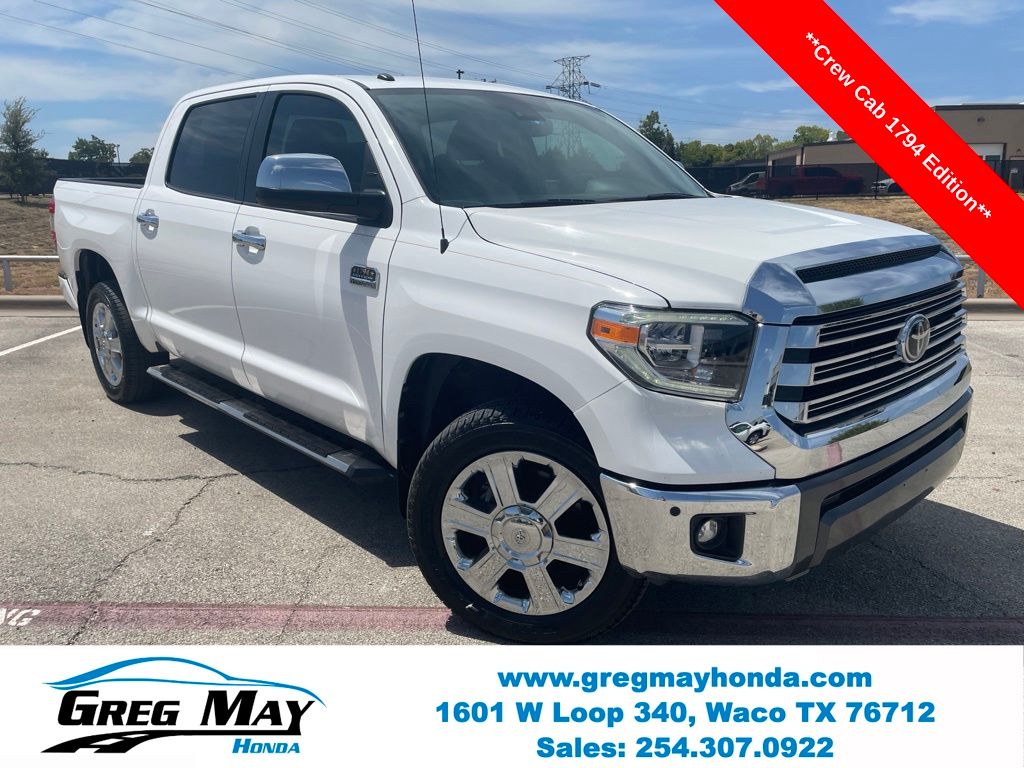 Super White 2019 Toyota Tundra Pickup Truck Four-Wheel Drive 6-Speed Automatic