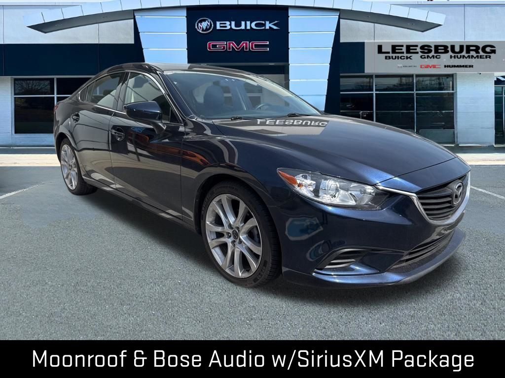 Deep Crystal Blue 2015 Mazda MAZDA6 i Touring Sedan Front-Wheel Drive 6-Speed Automatic