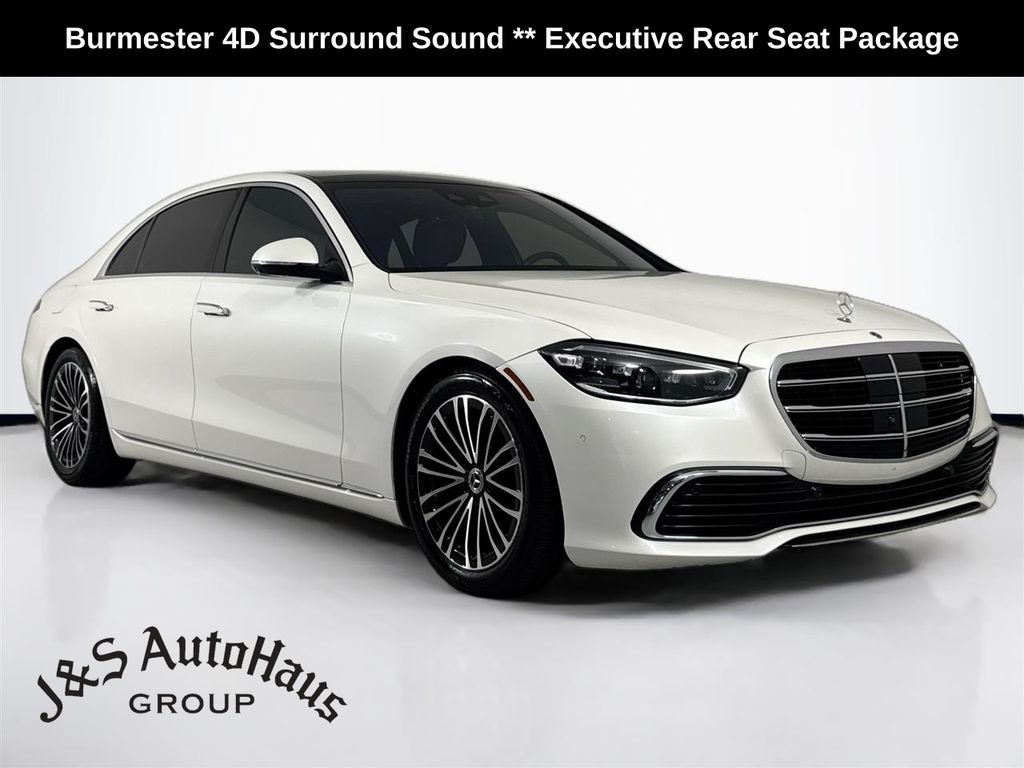 MANUFAKTUR Diamond White 2022 Mercedes-Benz S-Class Sedan All-Wheel Drive 9-Speed Automatic