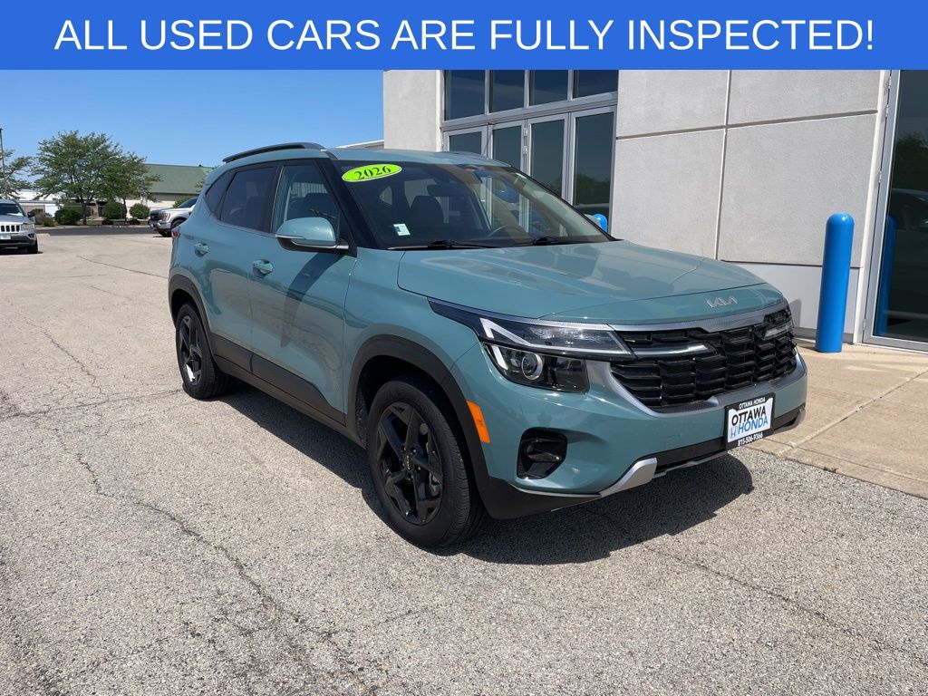 Pluton Blue 2026 Kia Seltos SUV / Crossover All-Wheel Drive Continuously Variable Transmission