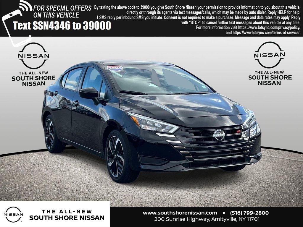 Super Black 2025 Nissan Versa SR FWD Sedan Front-Wheel Drive Continuously Variable Transmission