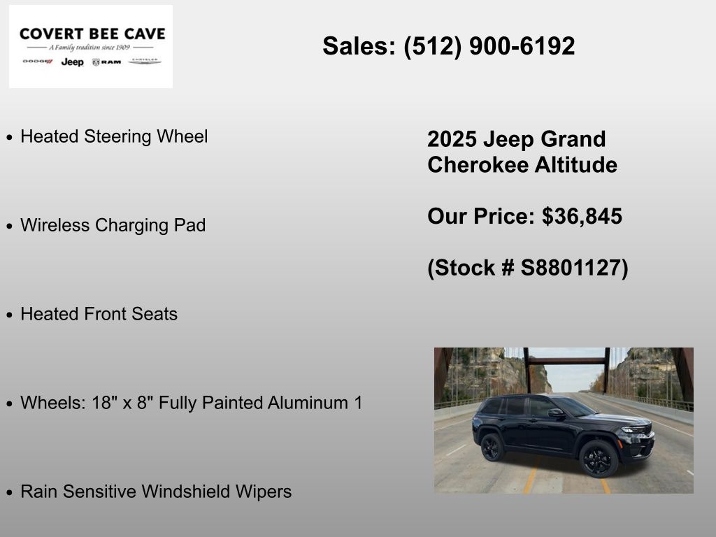 New Car 2025 Jeep Grand Cherokee  For Sale Under $40,000 In Austin, Texas