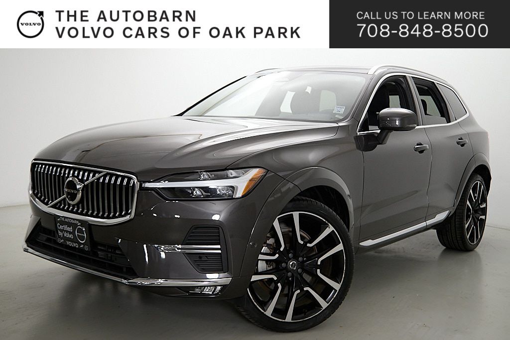 Platinum Gray Metallic 2023 Volvo XC60 B6 Ultimate Bright Theme AWD SUV / Crossover All-Wheel Drive Automatic