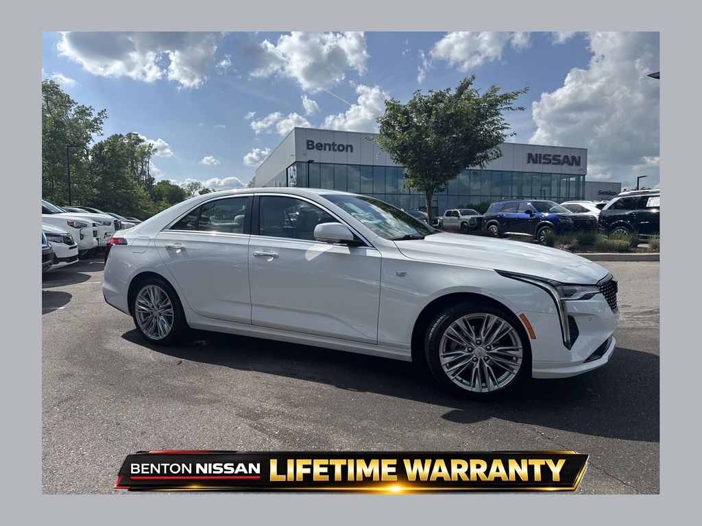 Summit White 2024 Cadillac CT4 Premium Luxury AWD Sedan All-Wheel Drive 8-Speed Automatic