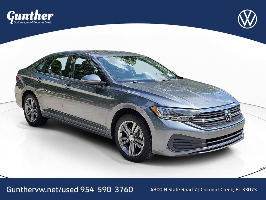 Platinum Gray Metallic 2023 Volkswagen Jetta 1.5T SE FWD Sedan Front-Wheel Drive 8-Speed Automatic
