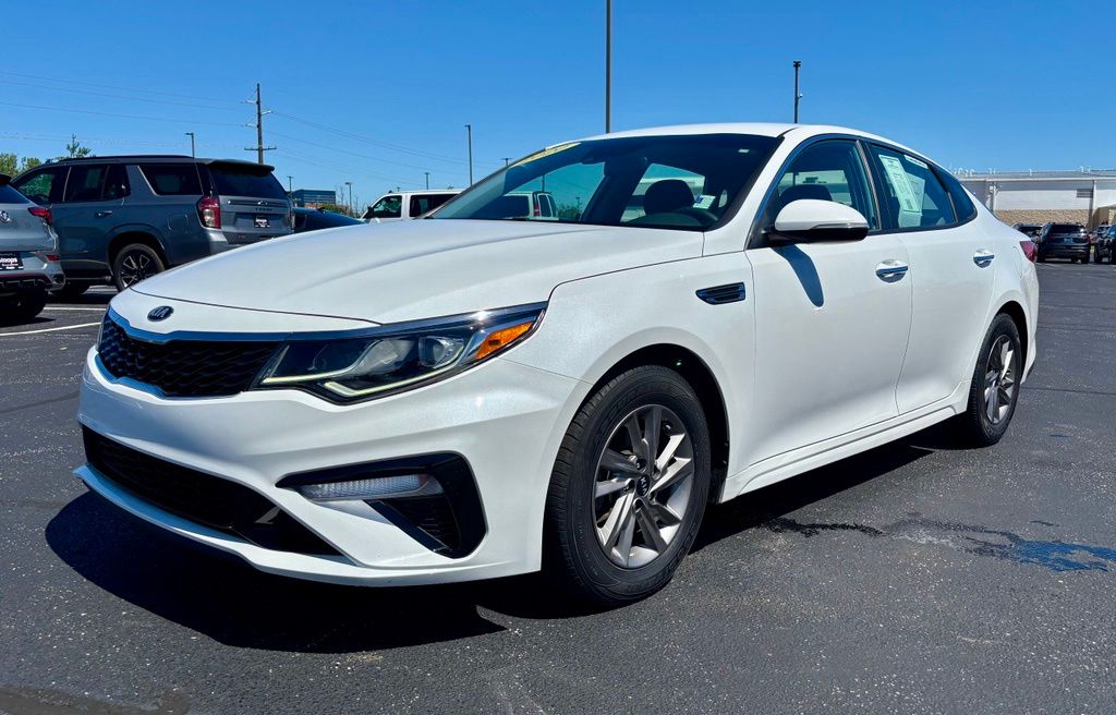 Snow White Pearl 2020 Kia Optima LX FWD Sedan Front-Wheel Drive 6-Speed Automatic