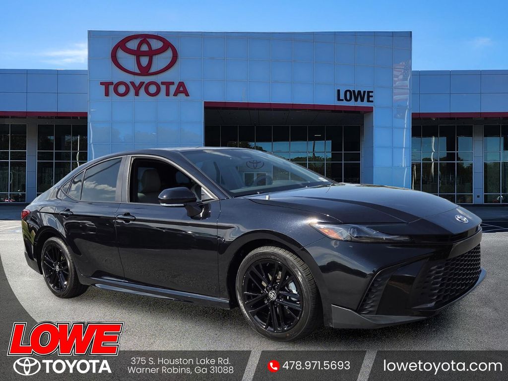 Midnight Black Metallic 2025 Toyota Camry SE FWD Sedan Front-Wheel Drive Continuously Variable Transmission