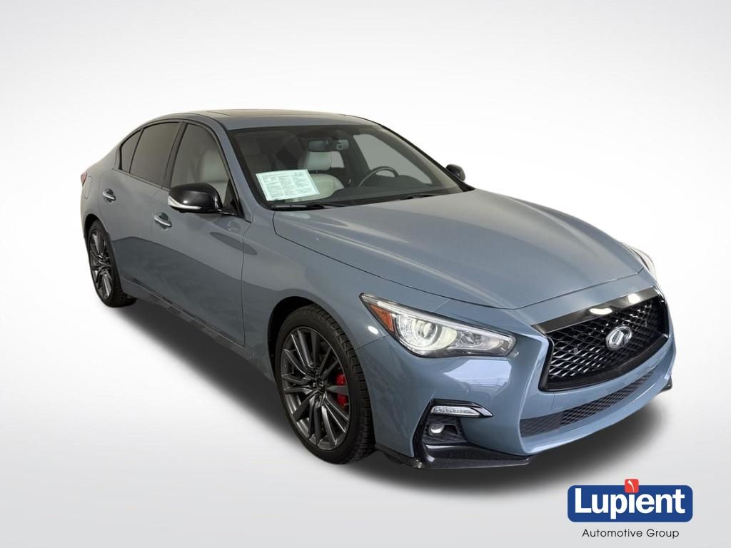 Gray 2023 INFINITI Q50 Red Sport 400 AWD Sedan All-Wheel Drive 7-Speed Automatic Overdrive