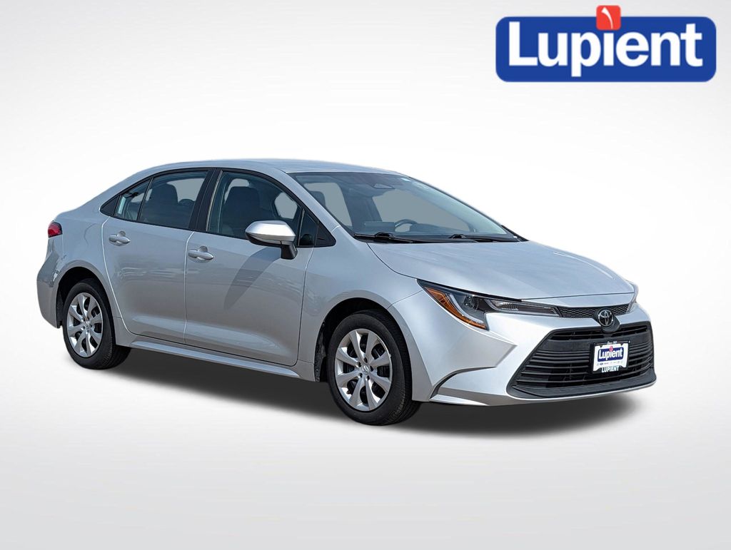 Classic Silver Metallic 2025 Toyota Corolla LE FWD Sedan Front-Wheel Drive Continuously Variable Transmission
