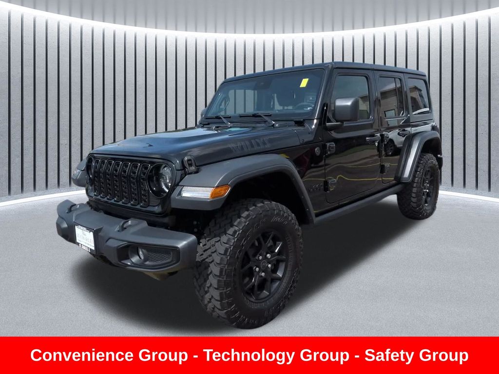 Black Clearcoat 2025 Jeep Wrangler SUV / Crossover Four-Wheel Drive 6-Speed Manual